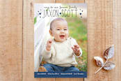 "Our Forever Family" - Stationery in Navy by Three Wings North - Front
