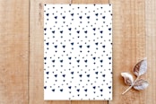 "Our Forever Family" - Stationery in Navy by Three Wings North - Back of Card