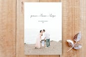 "Peace and Love and Hope" - Stationery in Seashore by Liza Liss - Front