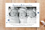 "Dreams Come True" - Stationery in Denim by Three Wings North - Front