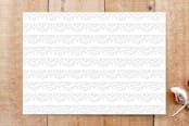 "Winter Lace 3-Photo Card" - Stationery in Ash by Amber Barkley - Back of Card