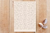 "So Very Happy V" - Stationery in Blush by Elky Ink - Back of Card