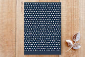 "So Very Happy VI" - Stationery in Sapphire by Elky Ink - Back of Card