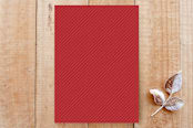 "Early Christmas Present Birth Announcement" - Stationery in Berry by Amber Barkley - Back of Card