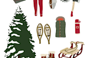 "Tree Expedition" - Stationery in Winterberry by Heather Azano-Brown - Close-Up