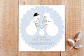 "New Snow Baby" - Stationery in Baby Blue by Elky Ink - Front