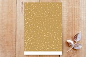 "Salted Pretzel Custom" - Stationery in Golden by Salina Mack - Back of Card