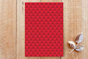 "Triple" - Stationery in Ruby by Lauren Chism - Back of Card