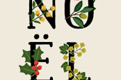 "Noel Flowers" - Stationery in strawberry by Faith Harlow - Close-Up