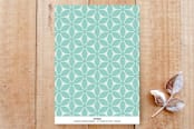 "Joy Holiday Wreath" - Stationery in Aqua by Faith Harlow - Back of Card
