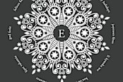 "Elegance Squared" - Stationery in Coal by Three Wings North - Close-Up