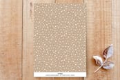 "Snowy & Bright" - Stationery in Maple by Wild Lily Designs - Back of Card