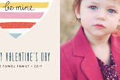 "Layered Heart Photo Card" - Stationery in Turquoise by Amber Barkley - Close-Up