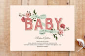 "Vintage Rosebuds" - Stationery in Rosebud by Jenn Johnson - Front