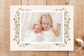 "Garden Soiree Photo Card" - Stationery in Mustard by Amber Barkley - Front