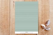 "Modish Script" - Stationery in Neutral Green by April Astudillo - Back of Card