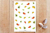"Taco Baby" - Stationery in Fiesta by Jennifer Lew - Back of Card