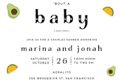 "Taco Baby" - Stationery in Fiesta by Jennifer Lew - Close-Up