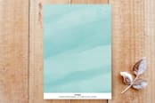 "He’s Here!" - Stationery in Sea Blue by Michele Norris - Back of Card