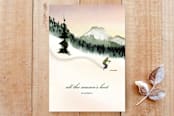 "First Tracks" - Stationery in Spruce by Shannon - Front