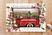 "Christmas on the Farm" - Stationery in Winter Berry by Papernoten - Front