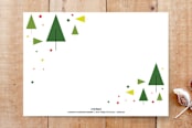 "Modern Holiday Party" - Stationery in Spruce by Nicole Winn - Back of Card