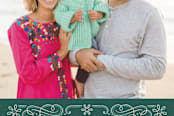 "Snowflake Flourish Frame Holiday Photo Card" - Stationery in Teal by Amber Barkley - Close-Up