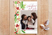 "Tidings of Comfort & Joy" - Stationery in Smoke by Amanda Houston - Front