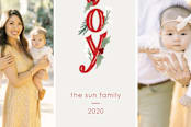 "Joy Christmas" - Stationery in Mistletoe by Amanda Houston - Close-Up