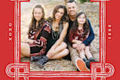 "Heart Knot Frame Valentine's Day Photo Card" - Stationery in Crimson by Amber Barkley - Close-Up