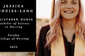 "Registered Nurse Laurel Wreath Photo Announcement" - Stationery in Noir by itsjensworld - Close-Up