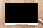 "Doctor of Osteopathic Medicine Laurel Wreath Photo Announcement" - Stationery in Noir by itsjensworld - Back of Card