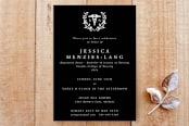 "RN Registered Nurse Graduation Invitation" - Stationery in Noir by itsjensworld - Front