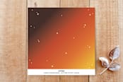 "Square Sparkling Spiderweb Halloween Party Invitation" - Stationery in Orange Sunset by itsjensworld - Back of Card
