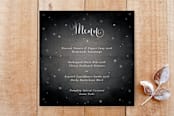 "Elegant Vintage Stars Menu" - Stationery in Noir by itsjensworld - Front
