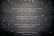 "Elegant Vintage Stars Menu" - Stationery in Noir by itsjensworld - Close-Up