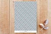 "Happiest Days" - Stationery in Navy by Skipper Designs - Back of Card