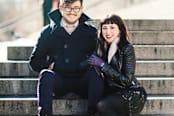 "All Our Love Script Valentine's Day Photo Card" - Stationery in Onyx by Amber Barkley - Close-Up