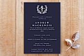 "MD Doctor of Medicine Asclepius Graduation Invitation" - Stationery in Midnight by itsjensworld - Front