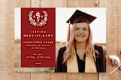 "RN Registered Nurse Asclepius Graduation Announcement" - Stationery in Garnet by itsjensworld - Front