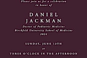 "Medical School/Qualifications Asclepius Graduation Invitation" - Stationery in Rich Burgundy by itsjensworld - Close-Up