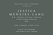"SQUARE REGISTERED NURSE ASCLEPIUS GRADUATION INVITATION" - Stationery in Sage by itsjensworld - Close-Up