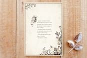"Storybook Classic" - Stationery in Chocolate Creme by Jody Wody - Front