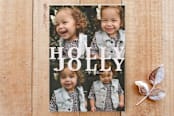 "Holly Jolly Fun" - Stationery in Dove by Gina Giselle - Front