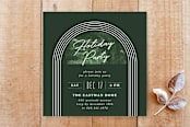 "Painted Arch Holiday Party Invitation" - Stationery in Pine by Amber Barkley - Front