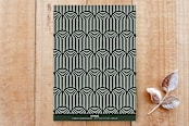 "Painted Arch Holiday Party Menu Card" - Stationery in Pine by Amber Barkley - Back of Card
