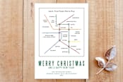 "Metro Map Work From Home" - Stationery in wintergreen by Deborah Chou - Front