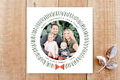 "Dashed Wreath Holiday Photo Card" - Stationery in White by Amber Barkley - Front