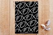 "Inked XOXO Overlay Photo Card" - Stationery in Pearl by Amber Barkley - Back of Card