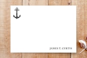 "Ancora" - Stationery in Obsidian by Lisa Travis - Front